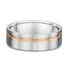 Contemporary off set wedding band