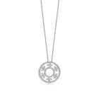 Charles Krypell Round Diamond Floating Clover Circle Pendant
