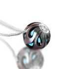 "Diamond in a Pearl" Carved Turquoise Galatea Pearl Pendant