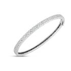 3.8mm wide "Pois Moi" Symphony Diamond Bangle Bracelet