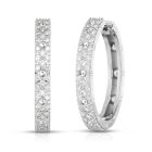 20mm "Pois Moi" Round Diamond Pave Hoop Earrings