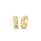 Huggie "Byzantine Barocco" Omega Back Round Diamond Earrings