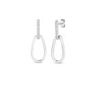 "Classic Parisienne" Round Diamond Drop Earrings