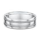 Men's white gold wedding band 