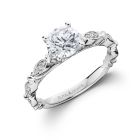Diamond Engagement Ring With Scallop 