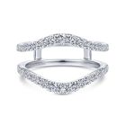 14k White Gold Round Diamond Enhancer