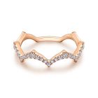 14K Rose Gold Round Diamond Ring