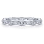 14K White Gold Round Diamond Fashion Ring