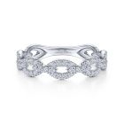14K White Gold Round Diamond Ring
