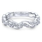 14K White Gold Round Diamond Ring