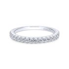 14K White Gold Round Diamond Wedding Band