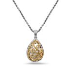 Sterling silver and 18 karat yellow gold Ivy Lace necklace