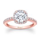 Rose Gold Halo Engagement Ring