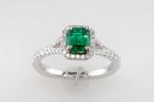 18K White Gold Diamond Halo Ring