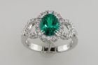 18K White Gold Diamond Halo Fashion Ring