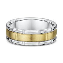 Contemporary block wedding band