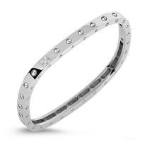 4.8mm wide "Pois Moi" Round Diamond Bangle Bracelet
