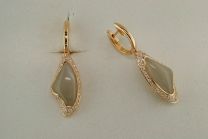 18K Rose Gold Leaver Back Earrings