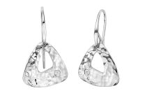 Trillium Earrings with diamond accent