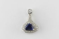 Pave Round Diamond Pendant