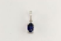 18K White Gold Diamond Fashion Pendant