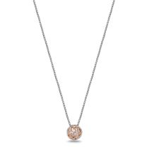 Sterling silver and 18 karat rose gold petite Ivy Lace Necklace