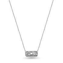 Sterling Silver Ivy Lace bar necklace