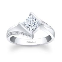 Princess Cut Bypass Engagement Ring