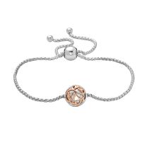 Sterling Silver and 18 karat rose gold Ivy Lace bracelet
