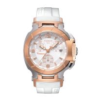 Rose/Stainless Steel Tissot Chronograph T-Race Watch