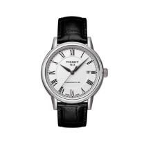 Stainless Steel Carson Powermatic 80 with a Black Leather Strap