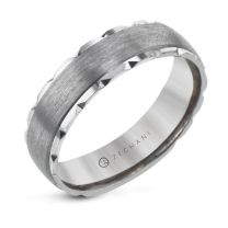 14K White Gold 6mm wide Wedding Band