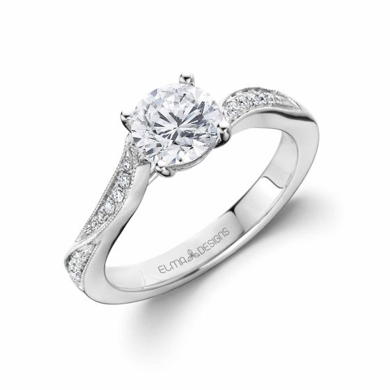 Diamond Accented Engagement Ring