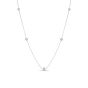 18" 5 Station "Diamonds by the Inch" Round Diamond Necklace
