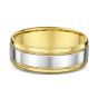Men's yellow and white gold wedding band
