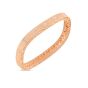 7mm wide "Princess" Round Diamond Bangle Bracelet