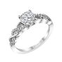 Twisted Diamond Engagement Ring