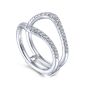 14k White Gold Round Diamond Enhancer