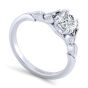 14K White Gold Round Diamond Engagement Ring