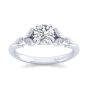 14K White Gold Round Diamond Engagement Ring