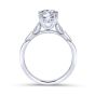 14K White Gold Round Diamond Engagement Ring
