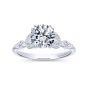 14K White Gold Round Diamond Engagement Ring
