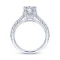 14K White Gold Round Diamond Engagement Ring