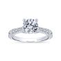 14K White Gold Round Diamond Engagement Ring