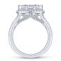14K White Gold Marquise Halo Diamond Engagement Ring