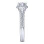 14K White Gold Marquise Halo Diamond Engagement Ring
