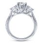14K White Gold Round Diamond Engagement Ring