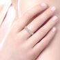 14K Yellow Gold Diamond Link and Bar Ring
