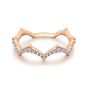 14K Rose Gold Round Diamond Ring