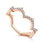 14K Rose Gold Round Diamond Ring